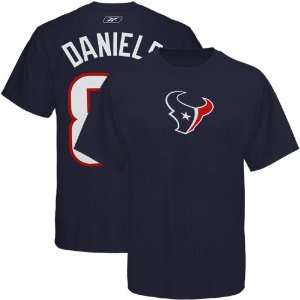 NFL Reebok Houston Texans #81 Owen Daniels Navy Blue Scrimmage Gear T 
