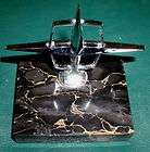 Lincoln Continental Hood Ornament on Marble base,60s,Desk Display 