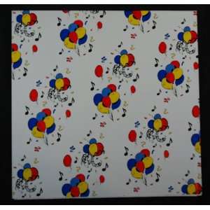 CMC Wrapping Paper   Balloon Notes Musical Instruments