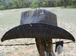 NEW Peter Grimm TK Western Straw Cowboy Hat NWT  
