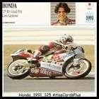 Motorcycle Card 1991 Honda 125 RS Grand Prix Capirossi
