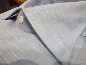 DANIEL DOLCE SPREAD BLUE END ON END 120s 2 PLY SHIRT  