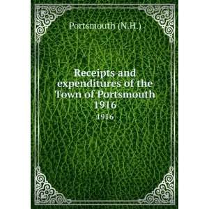   expenditures of the Town of Portsmouth. 1916 Portsmouth (N.H.) Books