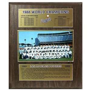 MLB Dodgers 1988 World Series Plaque 