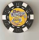 2010 los angeles lakers champs poker chip card guard $ 2 00 