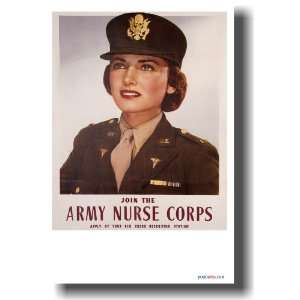  Join the Army Nurse Corps   Vintage WPA Reproduction 