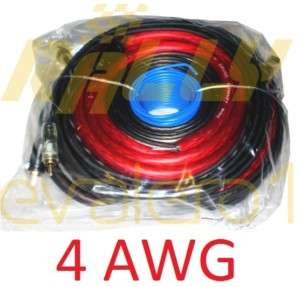 4AWG STREETWIRES 4 GA CAR WIRE AMPLIFIER AMP WIRING KIT  