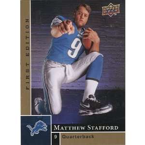 Upper Deck Detroit Lions Matthew Stafford 2009 Trading Card  