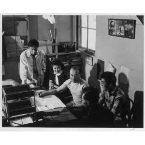  Roy Takeno,staff meeting / photograph by Ansel Adams 
