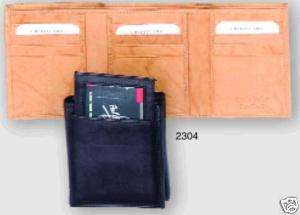 Mens Trifold Leather Wallet,16 Credit Card Slots/Id.  