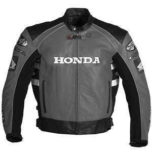  Joe Rocket Honda CBR Leather Jacket   46/Black/Grey 