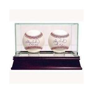  Glass Double Baseball Display Case