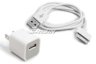 usa home charger usb data sync cable for iphone ipod