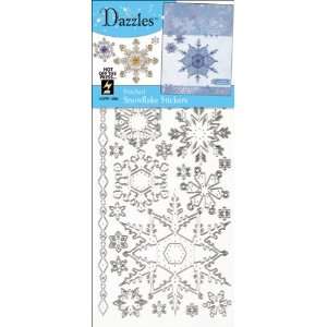  Dazzles Stickers Silver Stitched Snowflakes   621190 