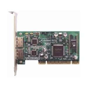   ROCKETRAID1522A 2 EXTERNAL SATA PORT E SATA PCI 32 BIT Electronics