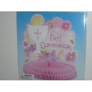  First Communion Pink Centerpiece 9.5 Tall Kitchen 