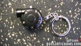 Electronic Turbo Keychain   No Air Needed   Flat Black  