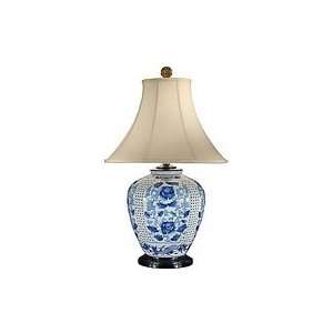  Blue/white Flowers Lamp Table Lamp By Wildwood Lamps