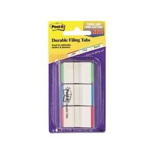   File Tabs, 1 x 1 1/2, Striped, Blue/Green/Red, 66/Pack