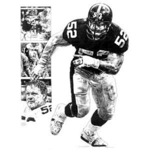 Mike Webster Pittsburgh Steelers Lithograph  Sports 
