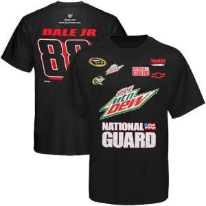 Chase Authentics Dale Earnhardt Jr. Sponsors T Shirt   Black (Small 