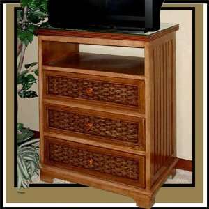  Cottage Swivel Top 3 Drawer TV Chest Furniture & Decor