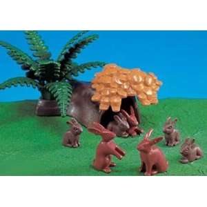  Playmobil 7719 Forest Rabbit Family with Hiding Place 