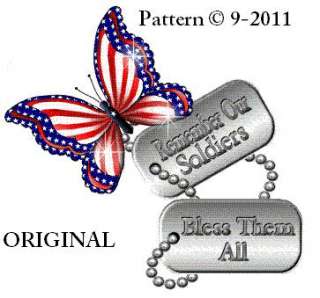 Remember Our Soldiers Cross Stitch Pattern USA Patriotic TBB  