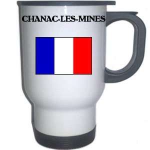  France   CHANAC LES MINES White Stainless Steel Mug 