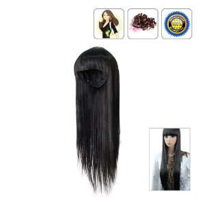    Long Black Straight Ponytail Pony Hair Piece Extensions Beauty