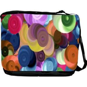  Rikki KnightTM Multicolor Swirls Design Messenger Bag   Book 