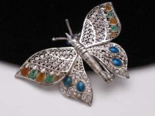 Vintage Brooch Pin ALICE CAVINESS Germany STERLING Figural Butterfly 