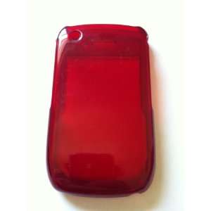  Blackberry Curve 8520 Transparent Red Hard Case Cover 