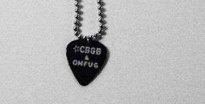 CBGB Guitar Pick Licensed Ball Chain Necklace  