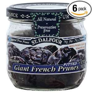 Charles Jacquin St.Dalfour Prunes, Pitted Giant Frnch, 7 Ounce (Pack 