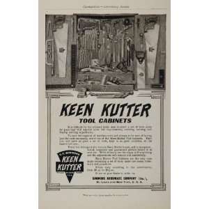1907 Ad Keen Kutter Tool Cabinet Simmons Hardware   Original Print Ad