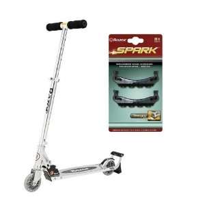  Razor Spark Scooter Clear with Spark Replacement Cartidges 