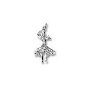  Spanish Dancer Charm   Sterling Silver Jewelry