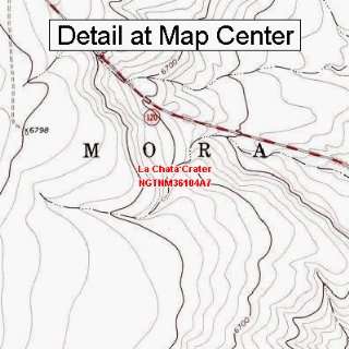 USGS Topographic Quadrangle Map   La Chata Crater, New Mexico (Folded 