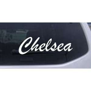  Chelsea Car Window Wall Laptop Decal Sticker    White 36in 