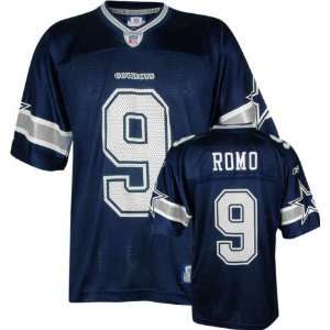   Dallas Cowboys #9 Tony Romo Navy Replica Jersey