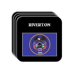  US State Flag   RIVERTON, Utah (UT) Set of 4 Mini Mousepad 