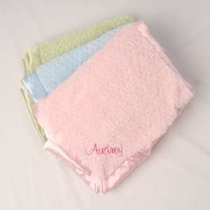  Personalized Chenille Stroller Blanket Baby