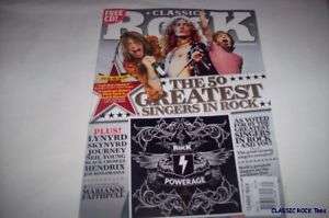 NEW CLASSIC ROCK MAGAZINE +CD MAY09 50 GREATEST SINGERS  