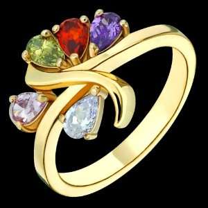 Cheree   Elegant Gold Family Ring   Custom Made to your specifications 