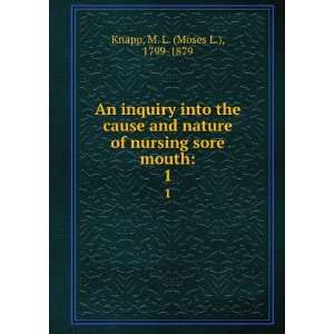   into the cause and nature of nursing sore mouth M. L. Knapp Books