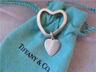 Tiffany & Co. Double Heart Sterling Silver Key Chain  