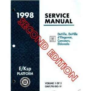  1998 CADILLAC DEVILLE CONCOURS ELDORADO Service Manual 