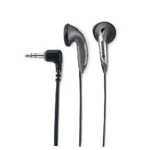     Ear bud Headphones,16mm Driver,3.3 Cord,Silver/Black Electronics