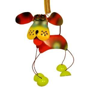  Garden Ornamental Dog with Chimed Feet, Bouncy and Hanging 